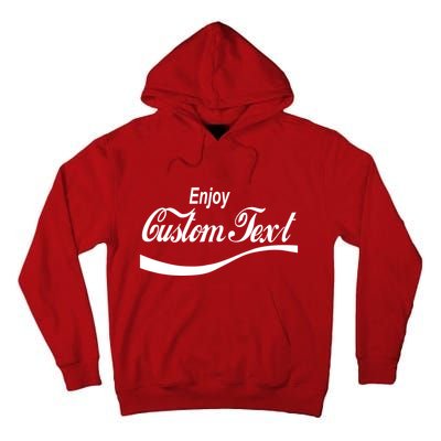 Personalize Enjoy Custom Text Name Spoof Logo Tall Hoodie