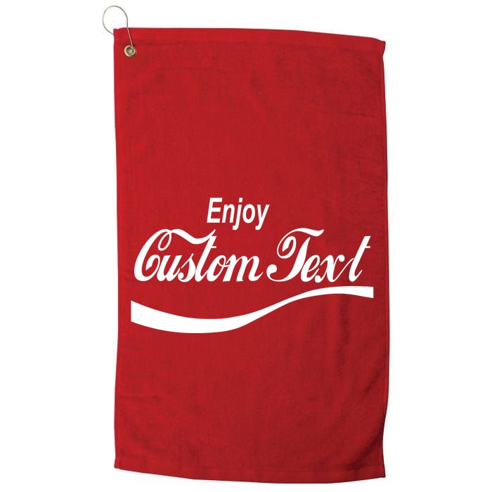 Personalize Enjoy Custom Text Name Spoof Logo Golf Towel