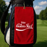 Personalize Enjoy Custom Text Name Spoof Logo Golf Towel