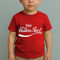Personalize Enjoy Custom Text Name Spoof Logo Toddler T-Shirt