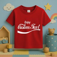 Personalize Enjoy Custom Text Name Spoof Logo Toddler T-Shirt