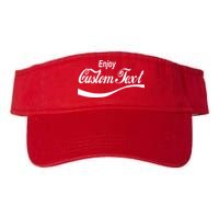 Personalize Enjoy Custom Text Name Spoof Logo Valucap Bio-Washed Visor