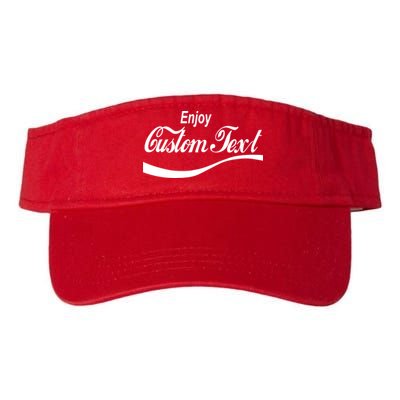 Personalize Enjoy Custom Text Name Spoof Logo Valucap Bio-Washed Visor