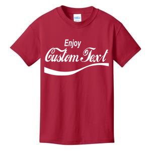 Personalize Enjoy Custom Text Name Spoof Logo Kids T-Shirt