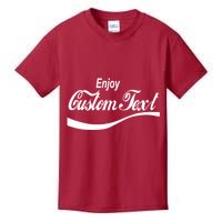 Personalize Enjoy Custom Text Name Spoof Logo Kids T-Shirt