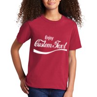 Personalize Enjoy Custom Text Name Spoof Logo Kids T-Shirt