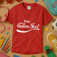 Personalize Enjoy Custom Text Name Spoof Logo Kids T-Shirt