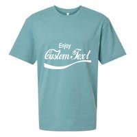 Personalize Enjoy Custom Text Name Spoof Logo Sueded Cloud Jersey T-Shirt