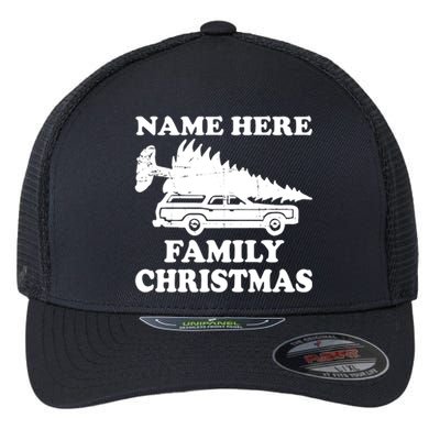 Personalize Family Christmas Custom Flexfit Unipanel Trucker Cap