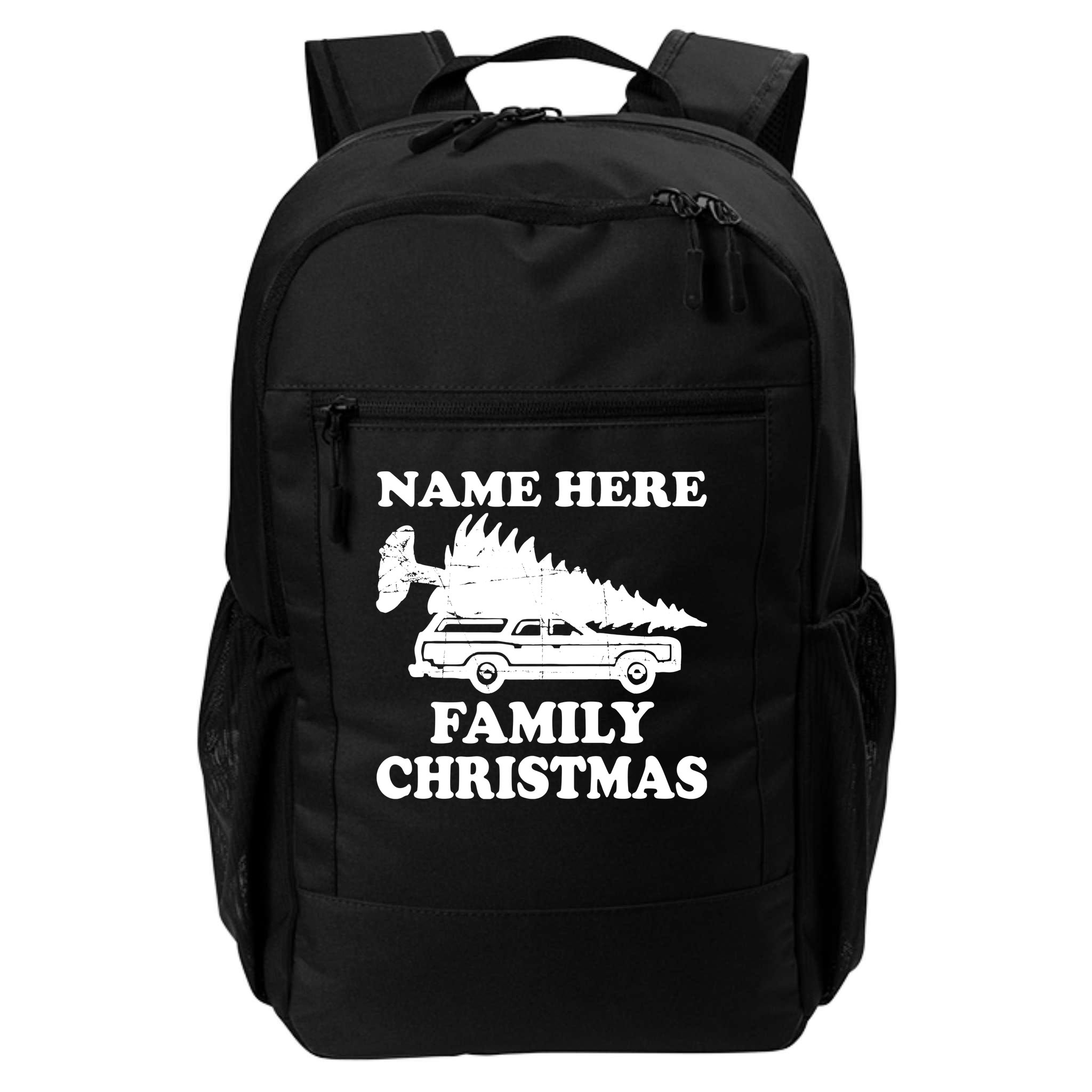 Personalize Family Christmas Custom Backpack