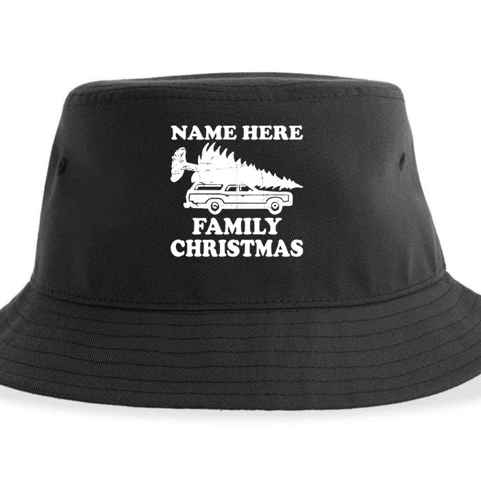 Personalize Family Christmas Custom Sustainable Bucket Hat