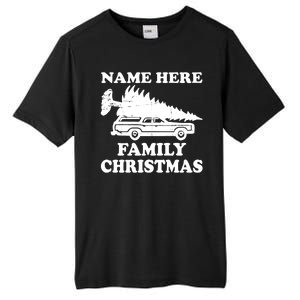 Personalize Family Christmas Custom Tall Fusion ChromaSoft Performance T-Shirt