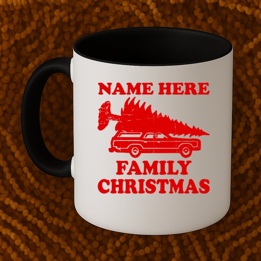 Personalize Family Christmas Custom Mug