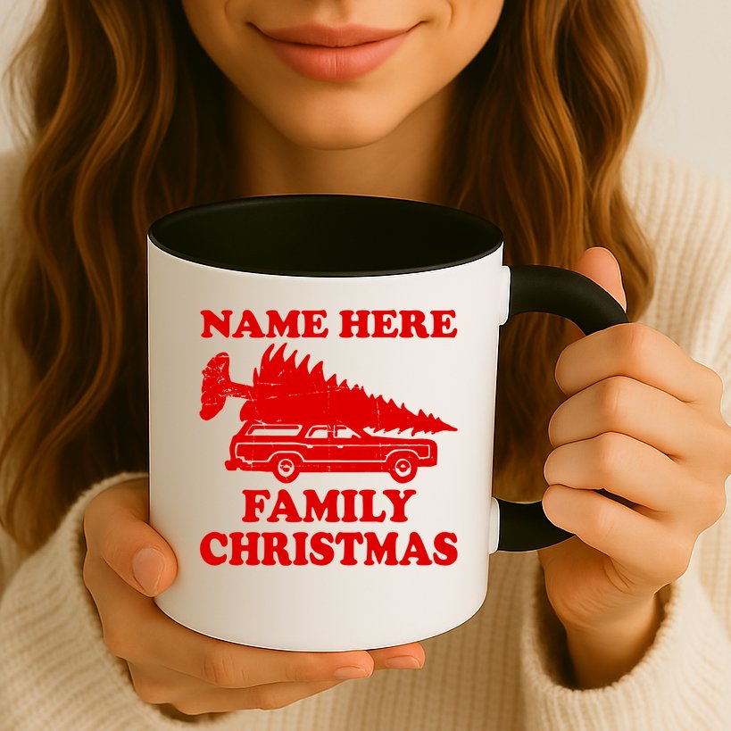 Personalize Family Christmas Custom Mug