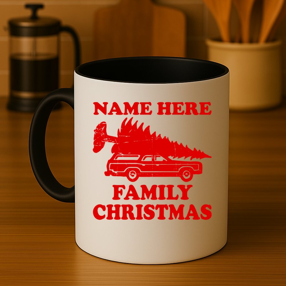 Personalize Family Christmas Custom Mug