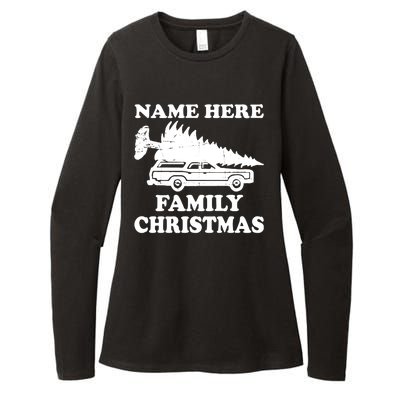 Personalize Family Christmas Custom Womens CVC Long Sleeve Shirt