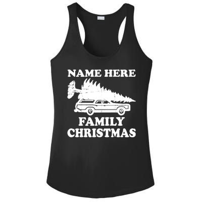 Personalize Family Christmas Custom Ladies PosiCharge Competitor Racerback Tank