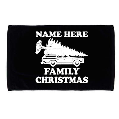 Personalize Family Christmas Custom Microfiber Hand Towel