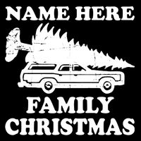 Personalize Family Christmas Custom Cropped Pullover Crew