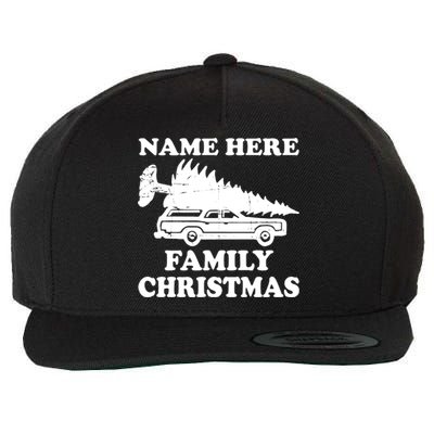 Personalize Family Christmas Custom Wool Snapback Cap