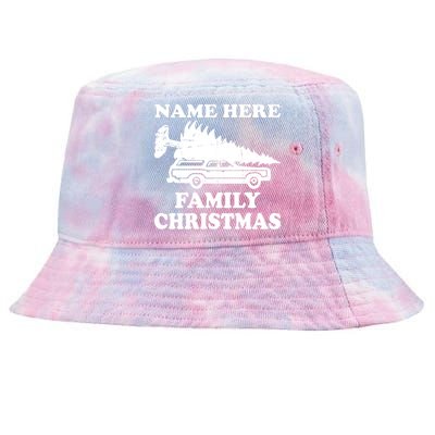 Personalize Family Christmas Custom Tie-Dyed Bucket Hat