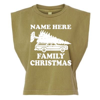 Personalize Family Christmas Custom Garment-Dyed Women's Muscle Tee