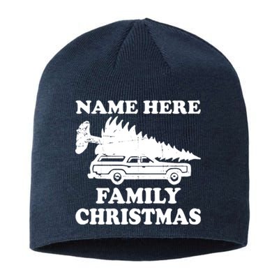 Personalize Family Christmas Custom Sustainable Beanie