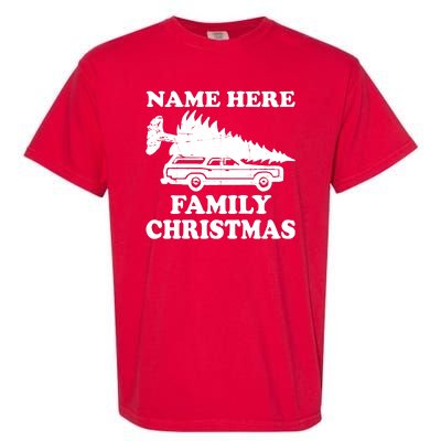 Personalize Family Christmas Custom Garment-Dyed Heavyweight T-Shirt