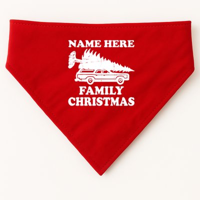 Personalize Family Christmas Custom USA-Made Doggie Bandana
