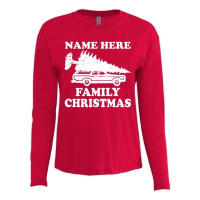 Personalize Family Christmas Custom Womens Cotton Relaxed Long Sleeve T-Shirt