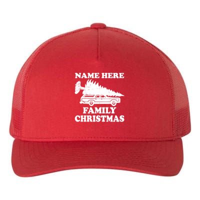Personalize Family Christmas Custom Yupoong Adult 5-Panel Trucker Hat
