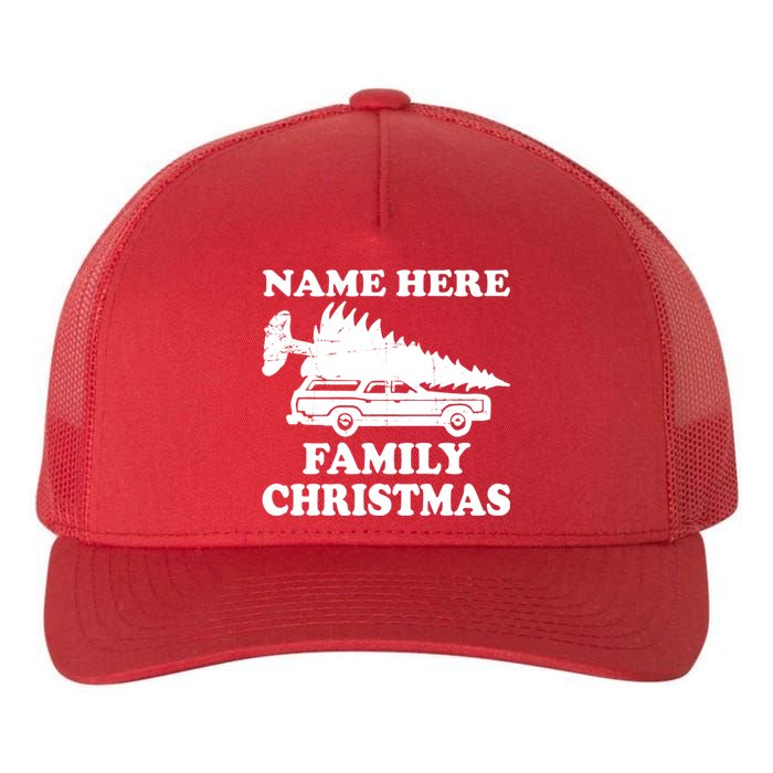 Personalize Family Christmas Custom Yupoong Adult 5-Panel Trucker Hat