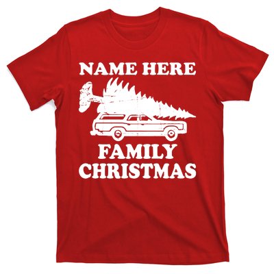 Personalize Family Christmas Custom T-Shirt