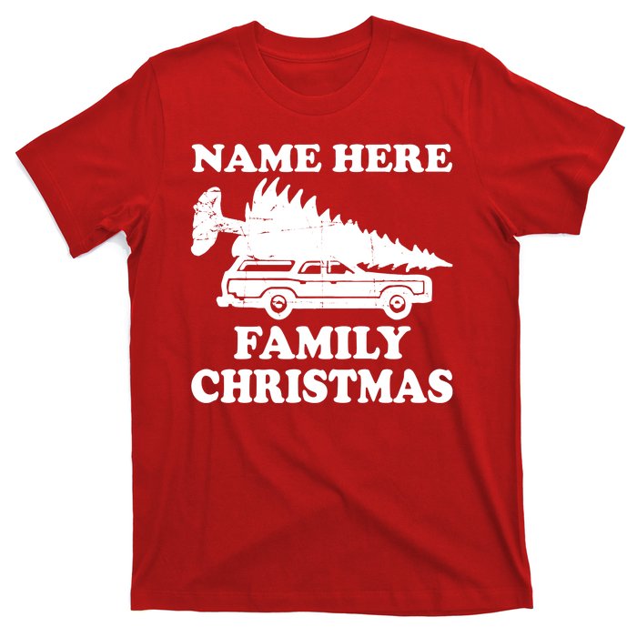 Personalize Family Christmas Custom T-Shirt