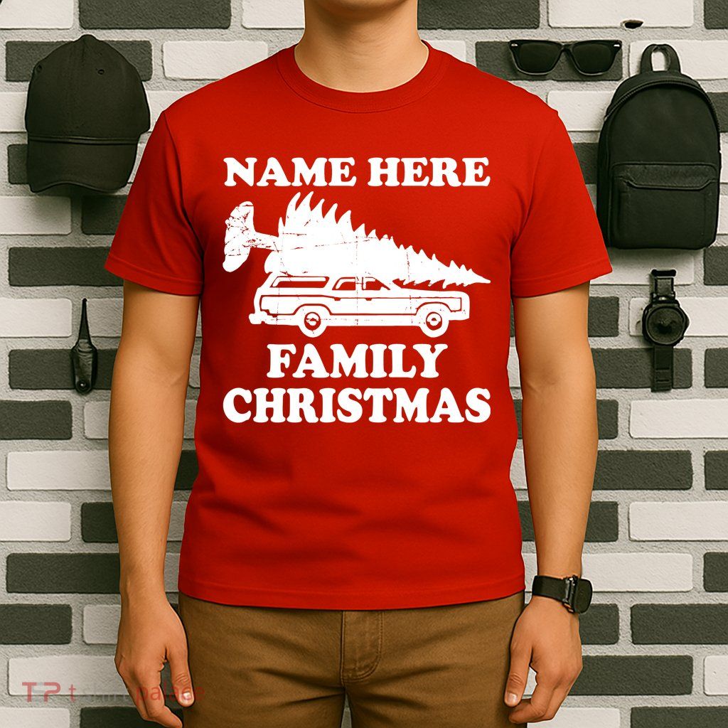 Personalize Family Christmas Custom T-Shirt