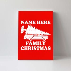 Personalize Family Christmas Custom Canvas