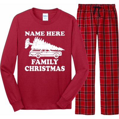 Personalize Family Christmas Custom Long Sleeve Pajama Set