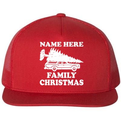 Personalize Family Christmas Custom Flat Bill Trucker Hat