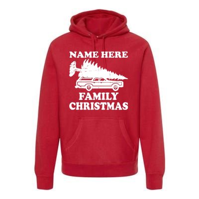 Personalize Family Christmas Custom Premium Hoodie