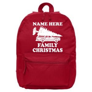 Personalize Family Christmas Custom 16 in Basic Backpack