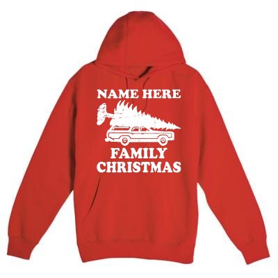 Personalize Family Christmas Custom Premium Pullover Hoodie