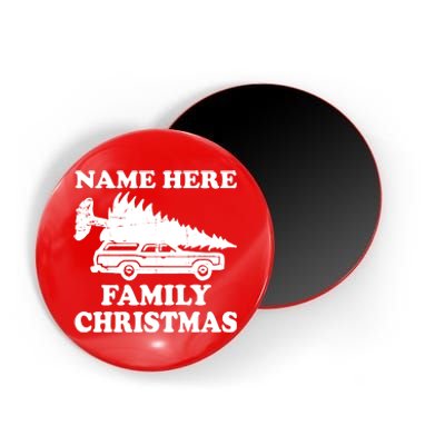 Personalize Family Christmas Custom Magnet