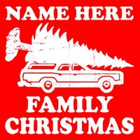 Personalize Family Christmas Custom Magnet