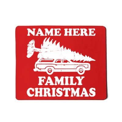 Personalize Family Christmas Custom Mousepad