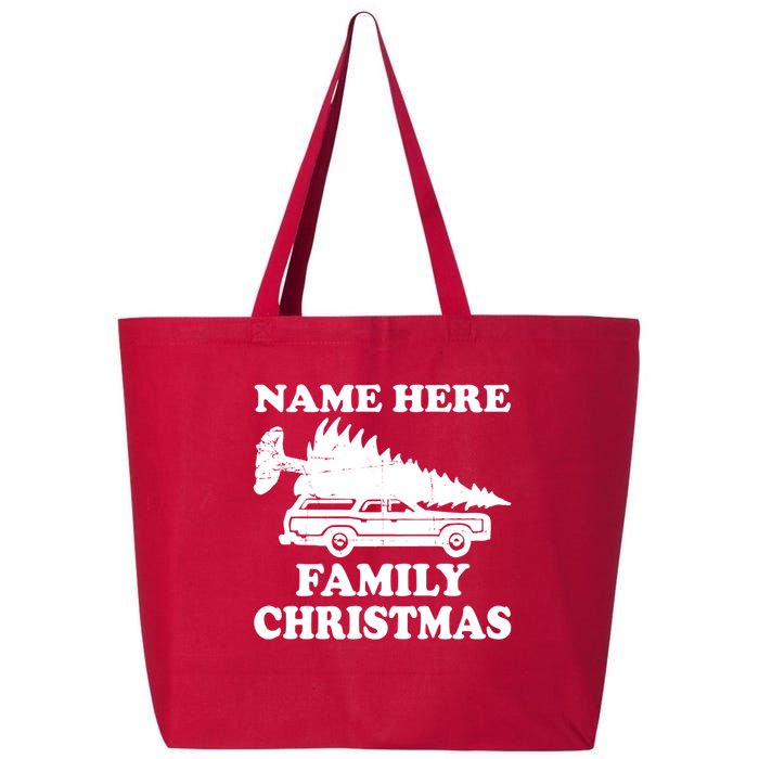 Personalize Family Christmas Custom 25L Jumbo Tote