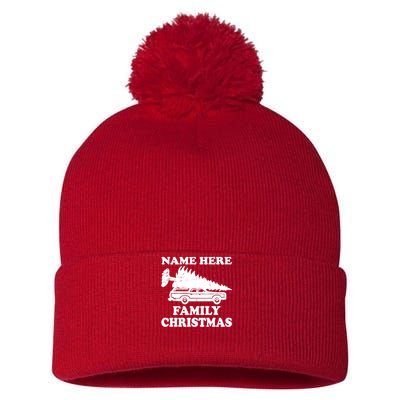 Personalize Family Christmas Custom Pom Pom 12in Knit Beanie