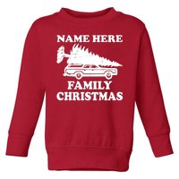 Personalize Family Christmas Custom Toddler Sweatshirt