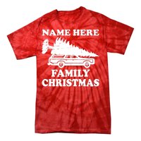 Personalize Family Christmas Custom Tie-Dye T-Shirt