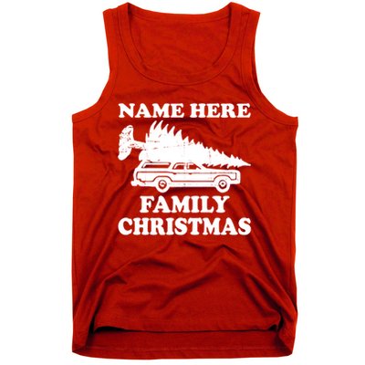 Personalize Family Christmas Custom Tank Top