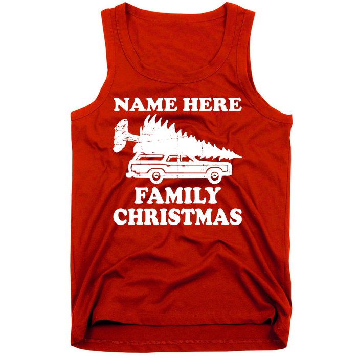 Personalize Family Christmas Custom Tank Top